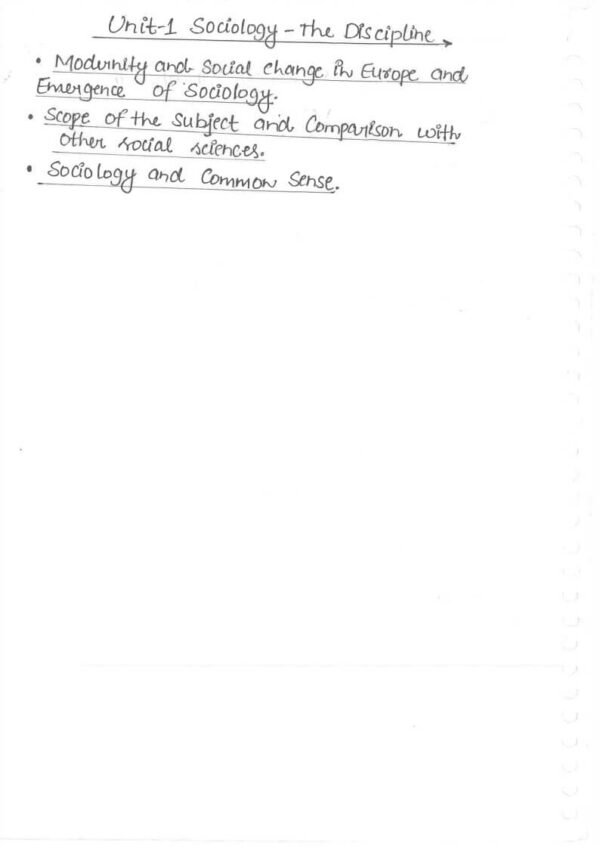 Triumph IAS (Sociology) [Handwritten Class Notes] | English |B&W| - Image 3