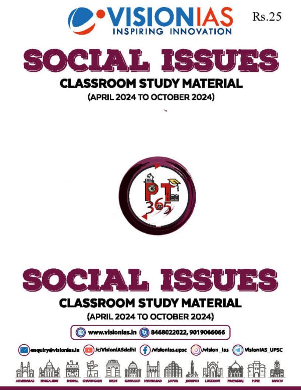 Vision IAS (Social Issues Classroom Study Material April 2024 To October) [PT 365] |B&W - Image 2