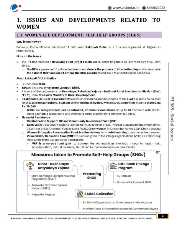 Vision IAS (Social Issues Classroom Study Material April 2024 To October) [PT 365] |B&W - Image 4