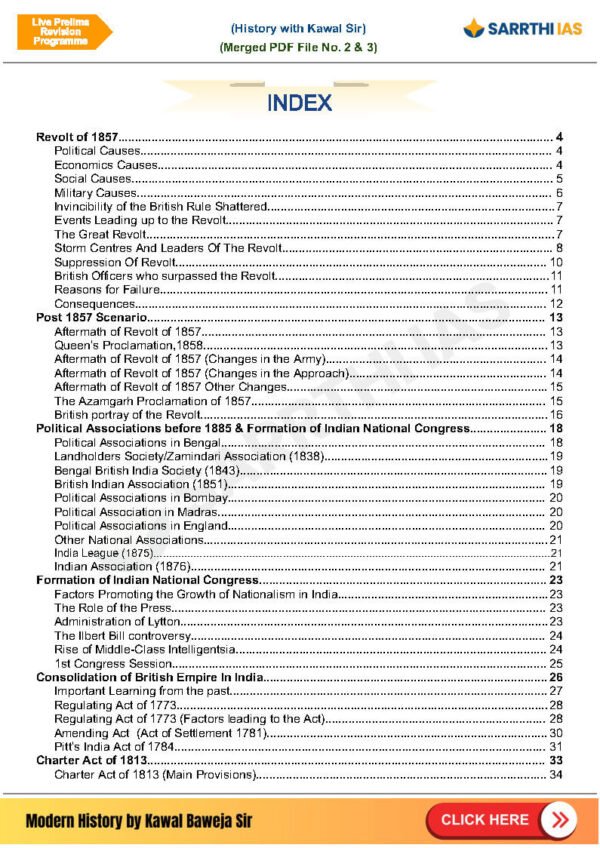 Sarrthi IAS (UPSC CSE 2024/25 Modern History { Prelims Revision Programme Merged } ) | English | B&W - Image 3