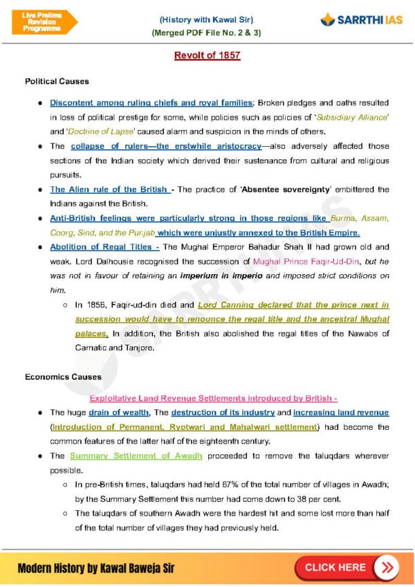 Sarrthi IAS (UPSC CSE 2024/25 Modern History { Prelims Revision Programme Merged } ) | English | B&W - Image 4