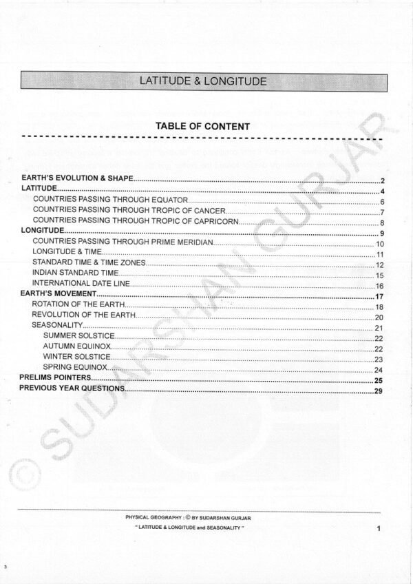 Sudarshan Gurjar Geography Part -1 ( UPSC Materials ) | English | B&W - Image 3