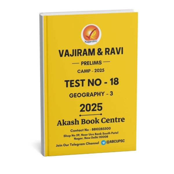Vajiram & Ravi ( Camp Prelims Test Series – 01 – 27 ) Combo | English | B&W