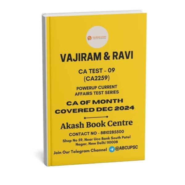 Vajiram & Ravi Current Affairs Test – 01 To 09 | English | B&W