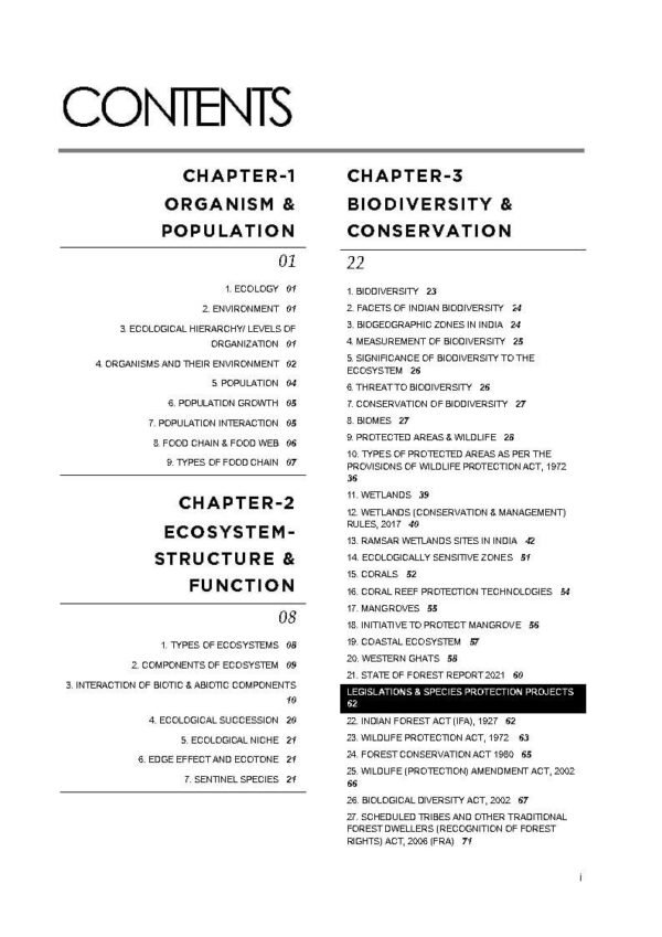 Rau's IAS Mains Exam ( Compass Of Environment, Ecology, & Biodiversity ) Foundation Study Material UPSC Civil Services | English | B&W - Image 3