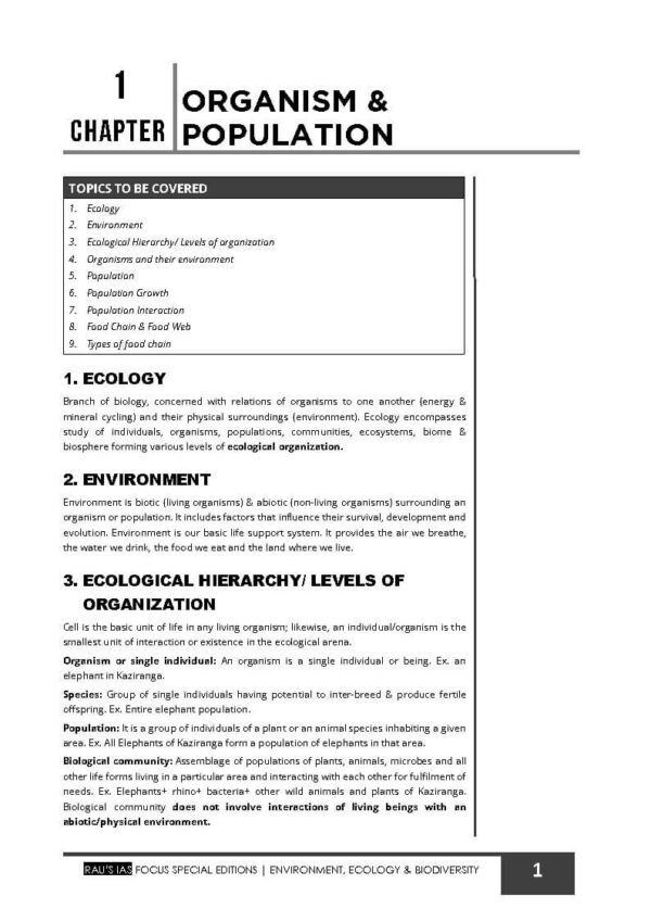 Rau's IAS Mains Exam ( Compass Of Environment, Ecology, & Biodiversity ) Foundation Study Material UPSC Civil Services | English | B&W - Image 4