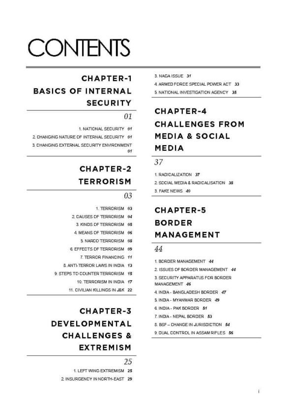 Rau's IAS Mains Exam ( Compass Of Security ) Foundation Study Material UPSC Civil Services | English | B&W - Image 2