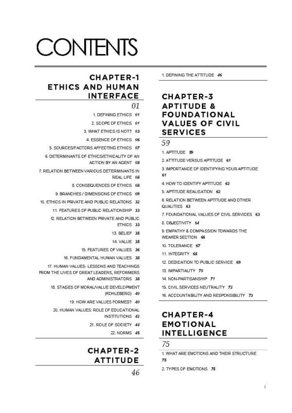 Rau's IAS Mains Exam ( Compass Of Ethics, Integrity & Aptitude ) Foundation Study Material UPSC Civil Services | English | B&W - Image 2