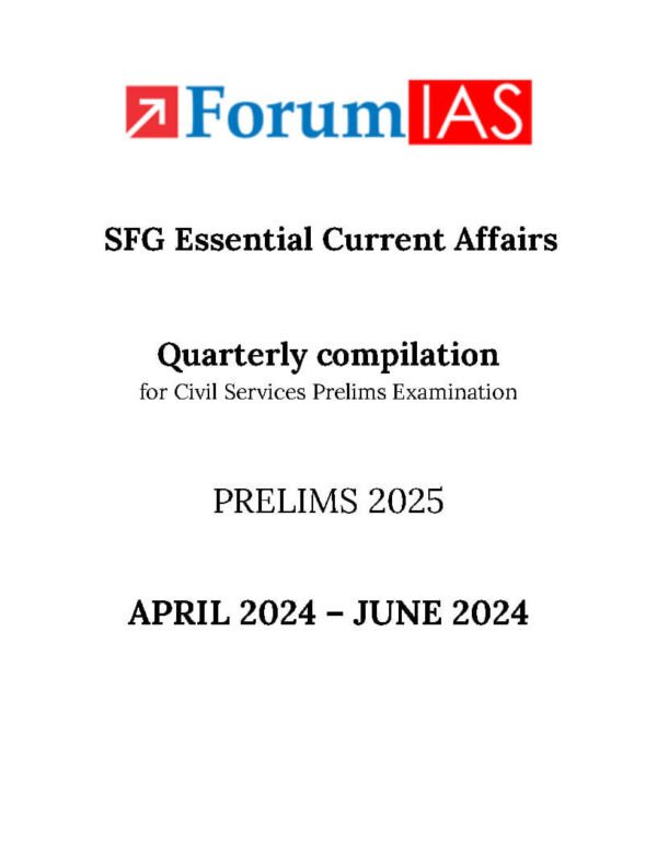 Forum IAS ( SFG Essential Current Affairs - Quarterly Compilation ) | English | B&W - Image 2