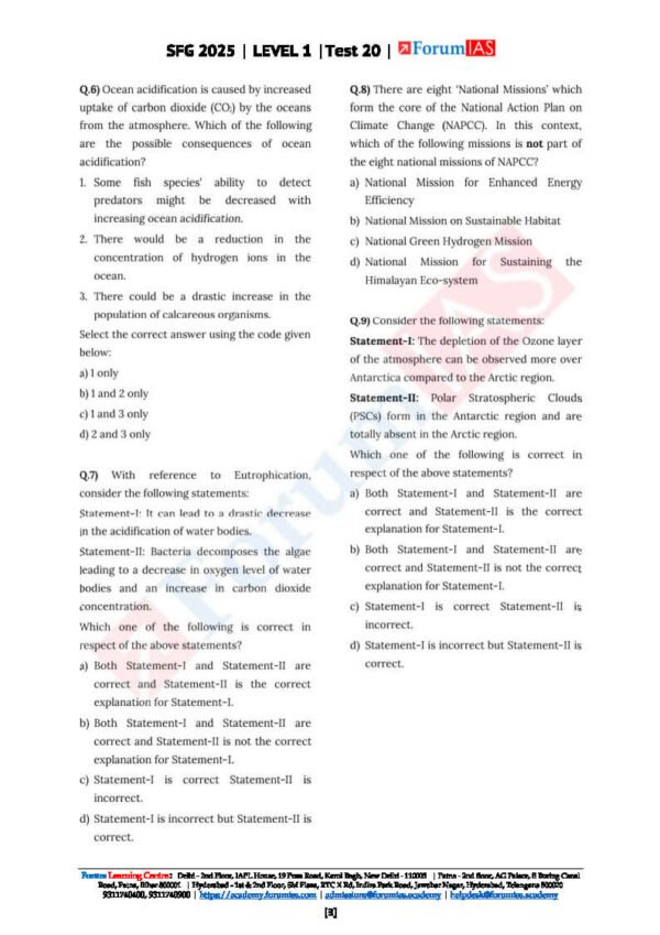 Forum IAS (SFG 2025 [Level 1 – Test 20] Environment - 3) English |B&W - Image 4