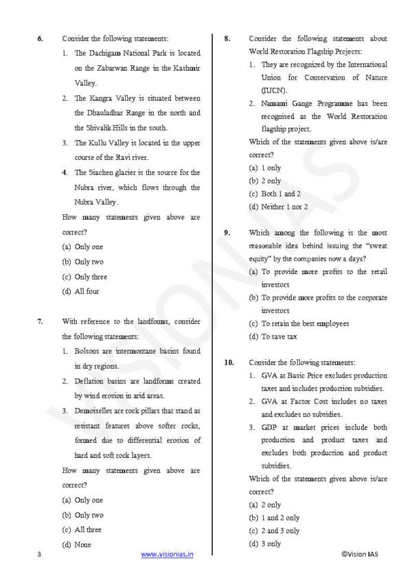Vision IAS Full Length Test - 5 ( Test - 28 ) | English | B&W - Image 4