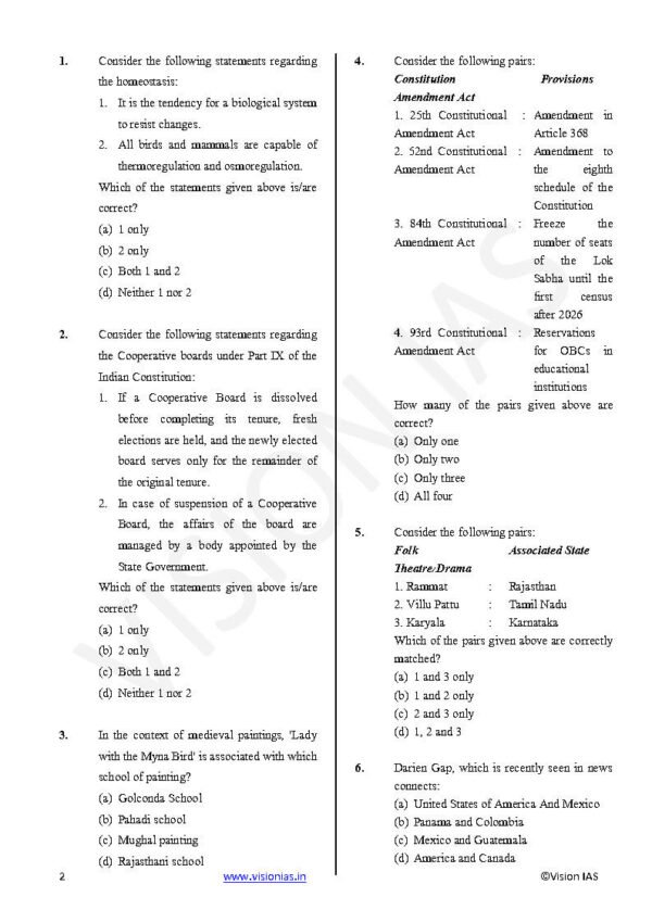 Vision IAS ( Test - 31, Full Length Test - 8, Complete Syllabus { Indian Economy & Social Development } ) | English | B&W - Image 3