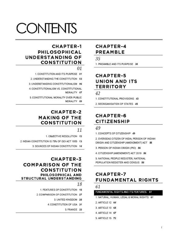 Rau's IAS Prelims & Mains Exam ( Indian Polity - 1 ) Foundation Study Material UPSC Civil Services | English | B&W - Image 2