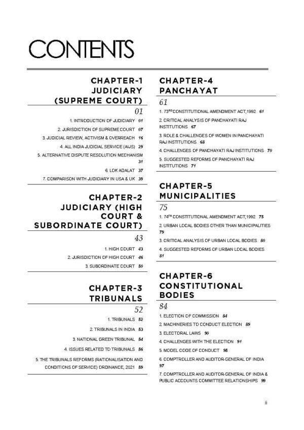 Rau's IAS Prelims & Mains Exam ( Indian Polity - II ) Foundation Study Material UPSC Civil Services | English | B&W - Image 3