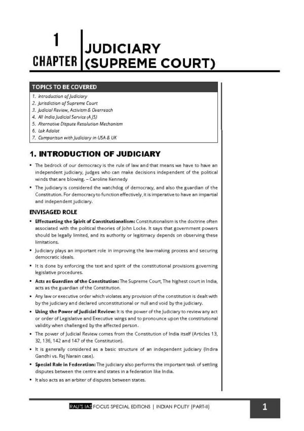 Rau's IAS Prelims & Mains Exam ( Indian Polity - II ) Foundation Study Material UPSC Civil Services | English | B&W - Image 4