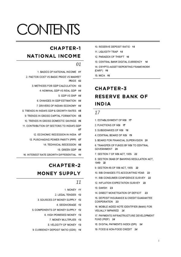 Rau's IAS Mains Exam ( Compass Of Indian Economy ) Foundation Study Material UPSC Civil Services | English | B&W - Image 2