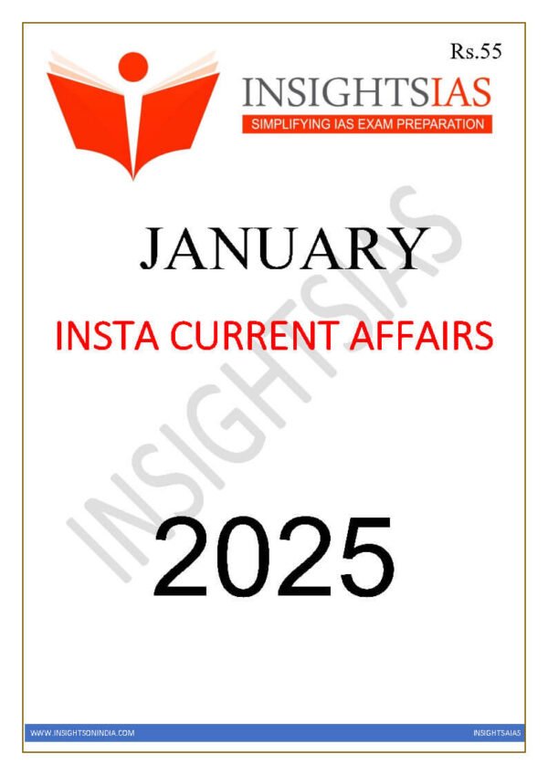 Insights IAS Insta Current Affairs - January | English | B&W - Image 2