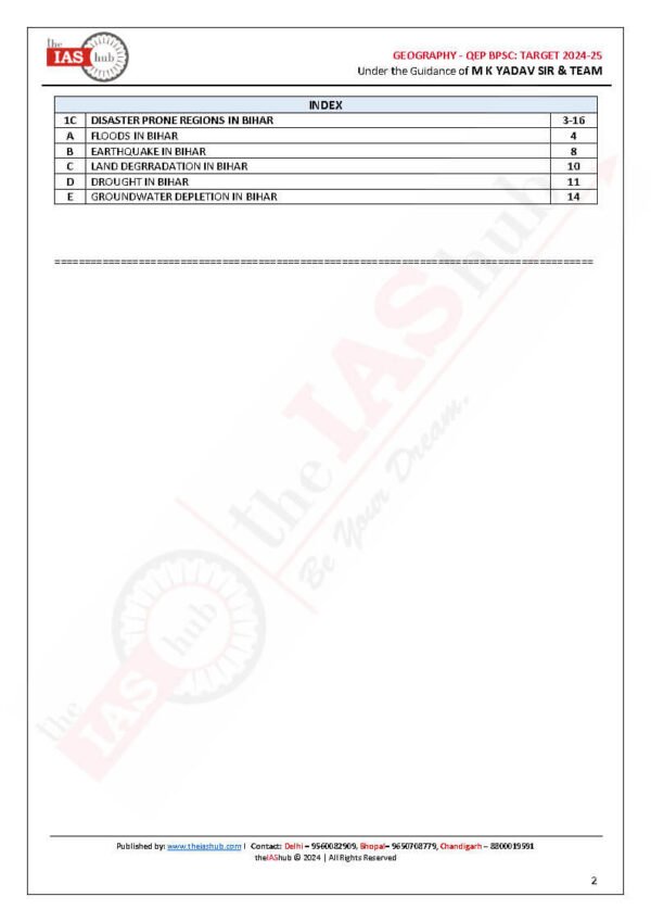 TheIASHub QEP BPSC : Target 2024-2025, (Geography Part 1C) Mains By Mk Yadav & Divya Ma'am | English | B&W - Image 3