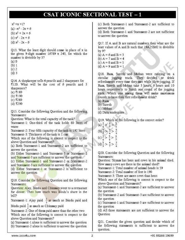 IAS Setu CSAT Test - 1 to 10 By Amit Garg | English | B&W - Image 4