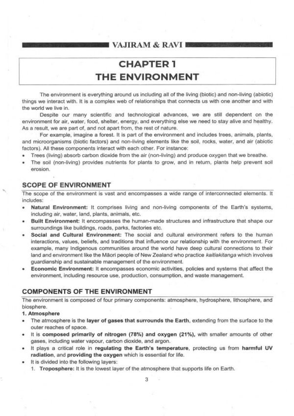 Vajiram & Ravi ( Institute Of IAS Examination { Book - 12 Environment & Ecology } ) | English | B&W - Image 3