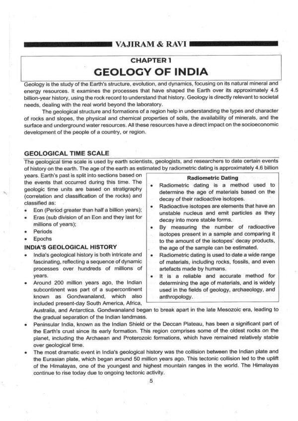 Vajiram & Ravi ( Institute Of IAS Examination { Book - 7  Indian Geography } ) | English | B&W - Image 3