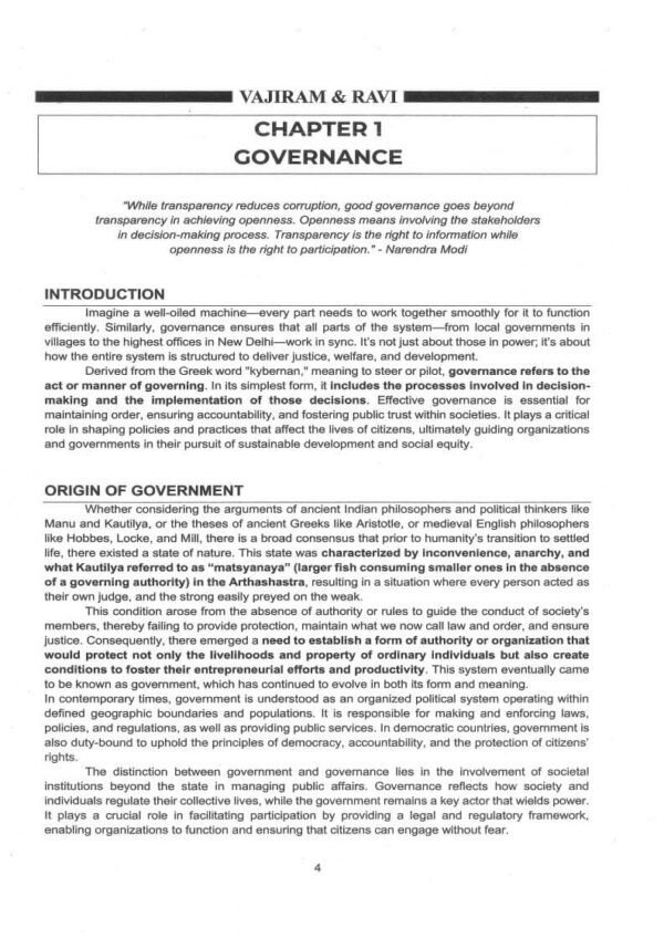 Vajiram & Ravi ( Institute Of IAS Examination { Book - 10 Governance & Social Justice } ) | English | B&W - Image 3