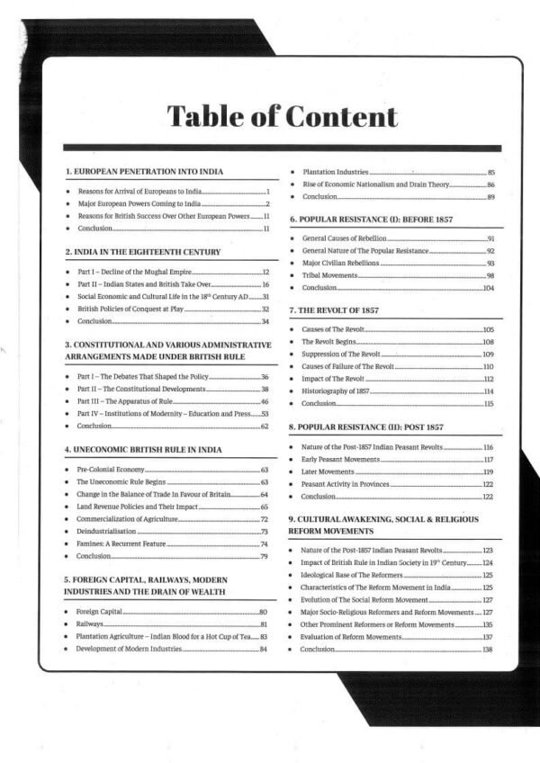 Vajiram & Ravi ( Institute Of IAS Examination { Book - 14 Modern Indian History } ) | English | B&W - Image 3