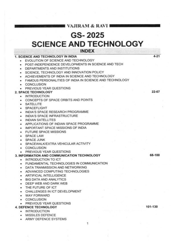 Vajiram & Ravi ( Institute Of IAS Examination { Book - 16 Science & Technology } ) | English | B&W - Image 3