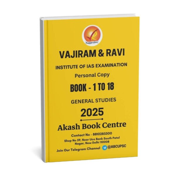 Vajiram & Ravi ( Book – 1 To 18 ) General Studies | English | B&W