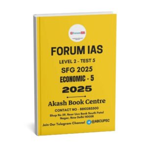 Forum IAS Level 2 – Test 5 ( Economic – 5 ) | English | B&W