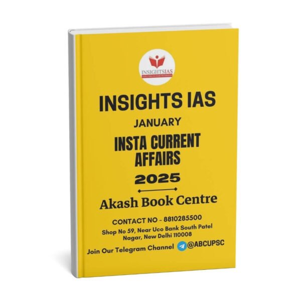 Insights IAS Insta Current Affairs - January | English | B&W