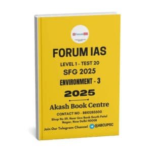 Forum IAS (SFG 2025 [Level 1 – Test 20] Environment - 3) English |B&W