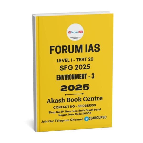 Forum IAS UPSC SFG (COMBO) Test Series 2025 (01 to 45) English | B&W
