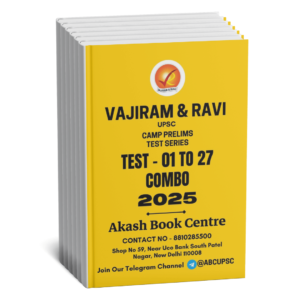 Vajiram & Ravi ( Camp Prelims Test Series - 01 - 27 ) Combo | English | B&W