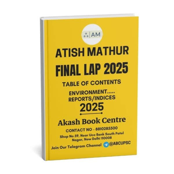 Atish Mathur ( Final Lap 2025 - Table of Contents { Environment....Indices } ) | English | B&W