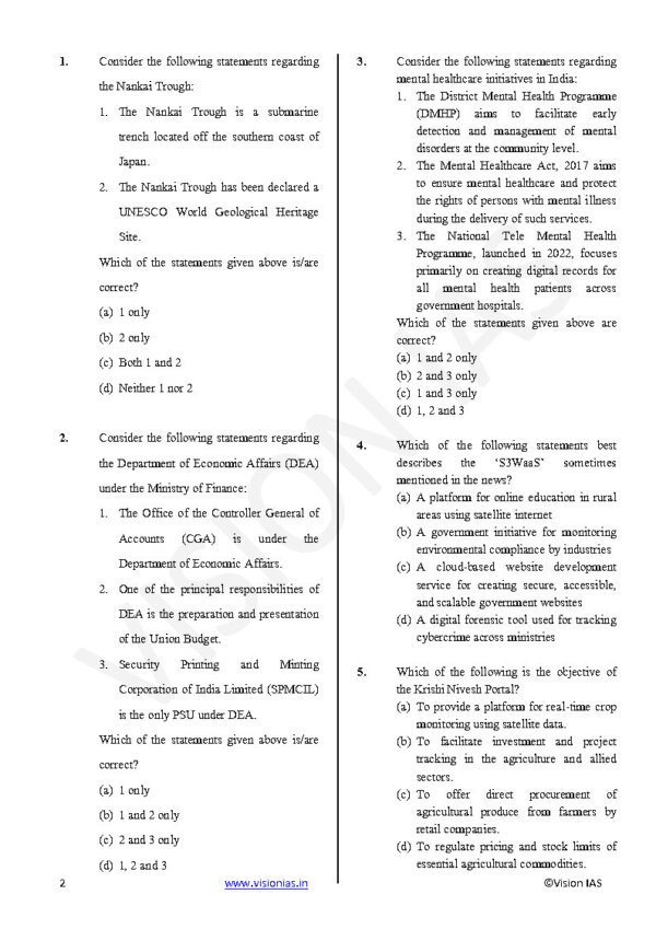 Vision IAS Test – 34 FULL LENGTH TEST (COMPLETE SYLLABUS) + Current Affairs| English | B&W - Image 4