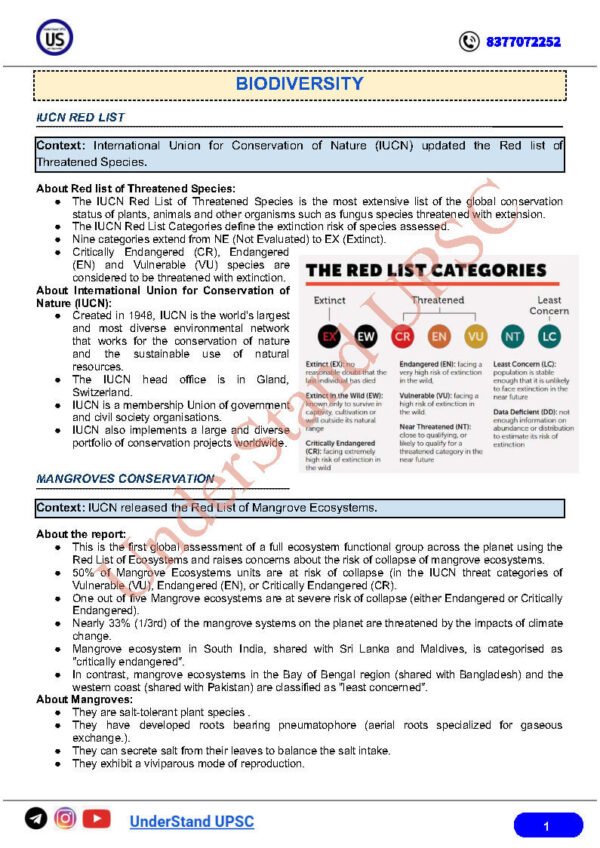 Understand UPSC ( Environment { Focus Prelims 2025 } Only Relevant Notes ) | English | B&W - Image 4