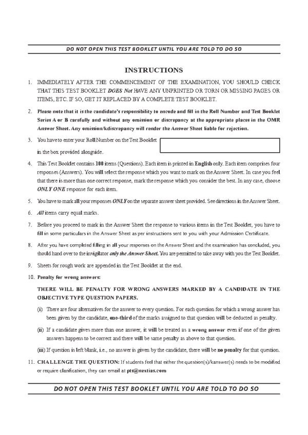 Next IAS ( General Studies Full Test – 5 [ PTS ( GS ) : CSE 2025 ) | English | B&W - Image 3