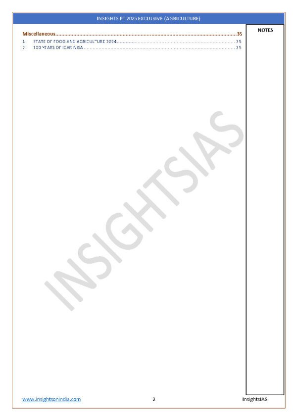 INSIGHTIAS ( {INSIGHT PT 2025} Agriculture Current Affair ) June 24-Dec 24 | English | B&W - Image 4