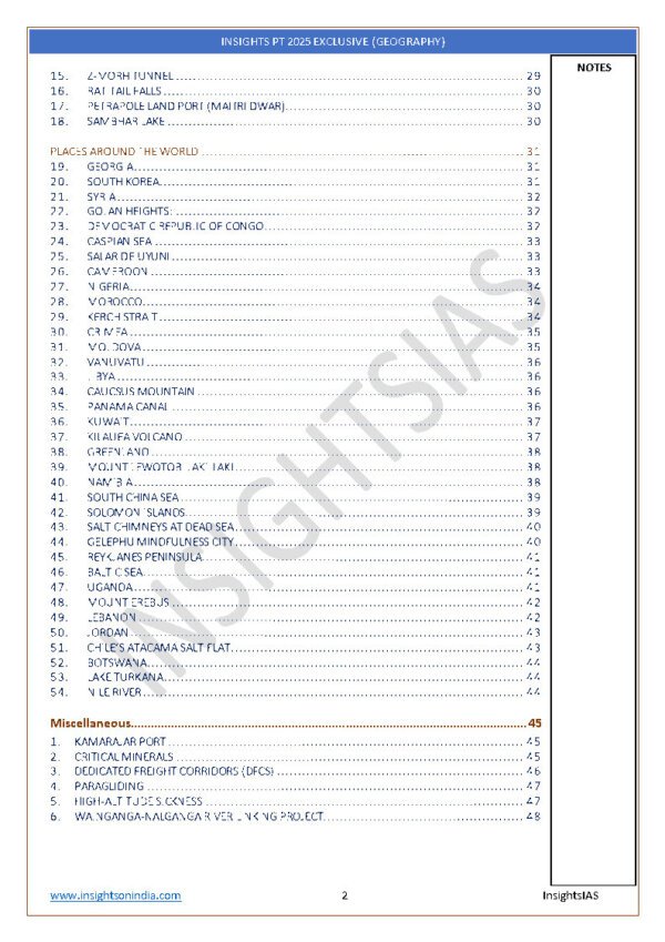 INSIGHTIAS ( {INSIGHT PT 2025} Geography Current Affair ) June 24-Dec 24 | English | B&W - Image 2