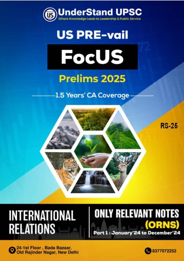 Understand UPSC Us Pre-Vail ( International Relations ) Focus Prelims 2025 | English | B&W - Image 2