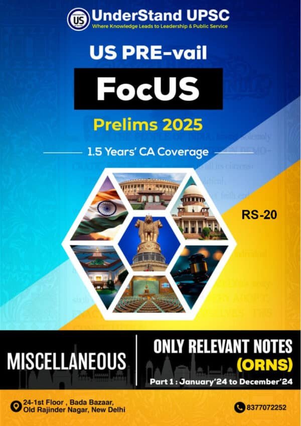 Understand UPSC Us Pre-Vail ( Miscellaneous ) Focus Prelims 2025 | English | B&W - Image 2