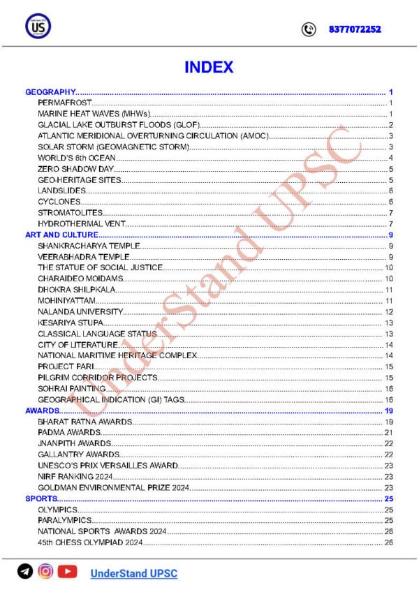 Understand UPSC Us Pre-Vail ( Miscellaneous ) Focus Prelims 2025 | English | B&W - Image 3