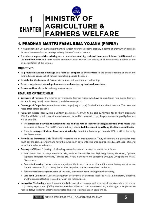Rau'S IAS Prelims & Mains Exam ( Compass of Government Schemes ) | English | B&W - Image 4