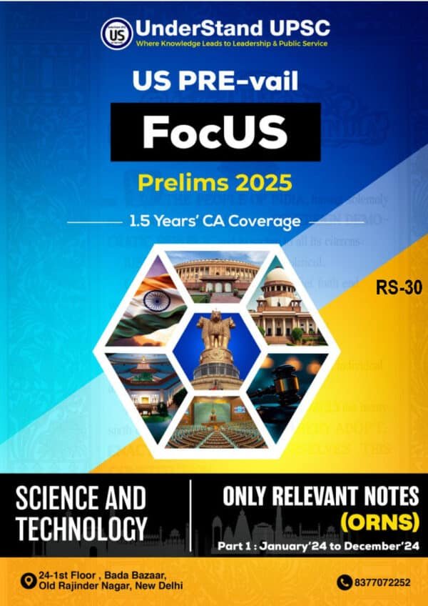 Understand UPSC Us Pre-Vail ( Science & Technology ) Focus Prelims 2025 | English | B&W - Image 2
