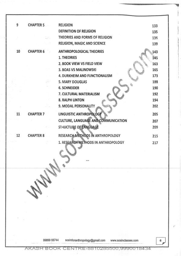 Sosin Mam (  Social Anthropology  ) Optional Printed Notes | Book -4 |2021- 22 |  English |B& W - Image 4