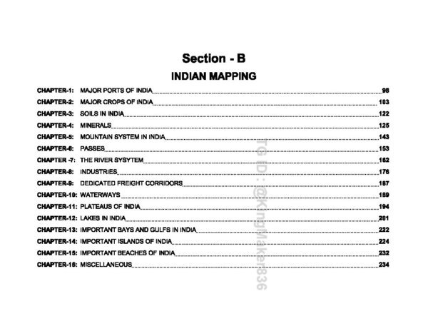 SUNYA IAS PRELIMS 2025 ( { GEOGRAPHY MAPING } ) INDIAN MAPING| ( STATIC PORTION )  |( [  Part 1-3 ] ) | English | B&W - Image 3