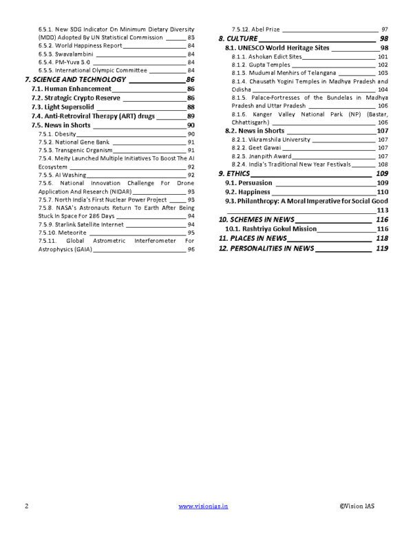 Vision IAS Monthly Current Affairs  March 2025 |ENGLISH | B&W - Image 4