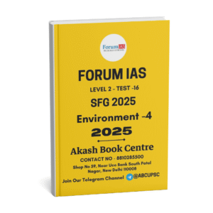 Forum IAS ( {SFG Level 2 – Test – 16}Environment - 4) 2025 | English | B&W
