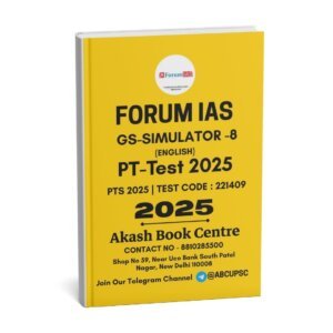 Forum IAS ( {GS – Simulator – 8} PT – Test 2025 ) PTS 2025 | ( [ Test Code : 221409] ) | English | B&W